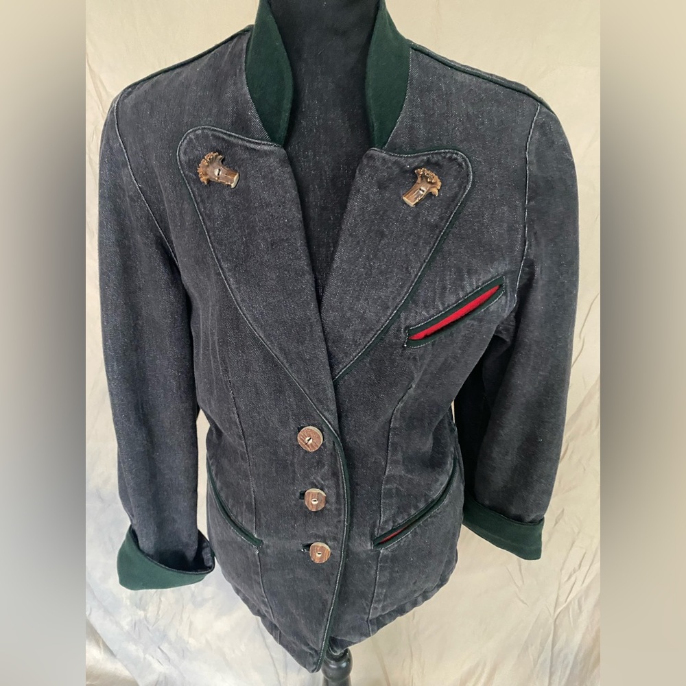 Vintage Schneider Model Denim Blazer